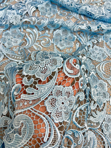 Maggie light blue guipure - light,