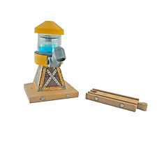 2003 Thomas & Friends Wooden Railway Train Yellow Water Tower Sodor Tank Station