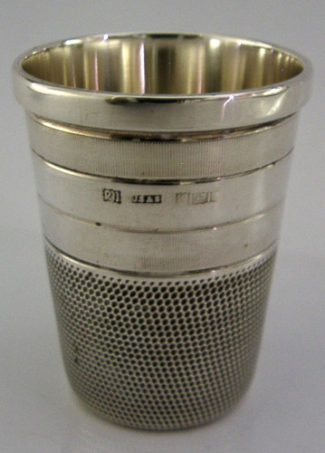 Sterling silver giant thimble - sterling,