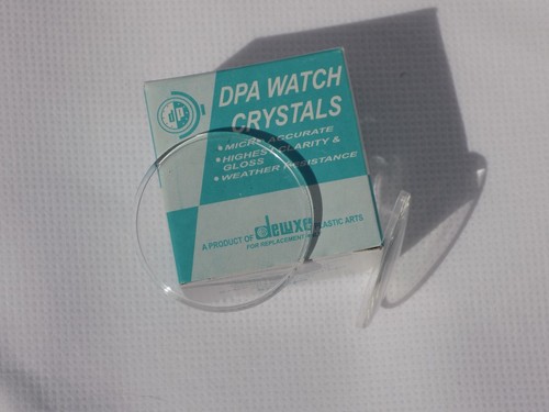 Domed acrylic watch - domed, crystal