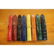 Crocodile Alligator Skin Leather Watch Strap Band 18mm to 24mm