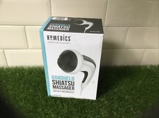 Homedics Handheld Shiatsu Massager Variable Speed White HHP-355-15-GB