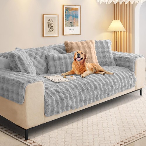 Soft fluffy fur sofa - fluffy, covers