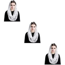  3 PCS Prayer Scarf Lace