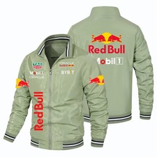 RED BULL Racing Jacket Rain Windbreak F1 Mens Ladies Unisex Free Post Black