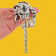 HUGE DRAPING WHITE TIGER