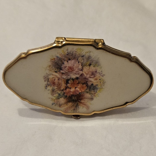 Stratton england enamel - enamel, floral