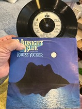 MIDNIGHT BLUE Louise Tucker Midnight Blue 7” Single Vinyl Record 1985 Ariola Vg+