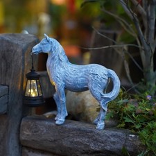 Solar Powered Horse Statue