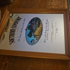 Vintage Advertising Picture Mirror Southern Comfort