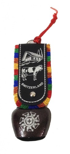 Brown swiss cow bell car - brown,