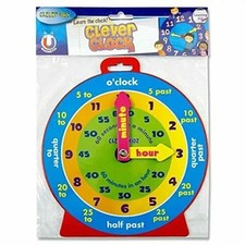Learn To Tell The Time Clock For Child Kids Teaching Educational Boys Girls Toy