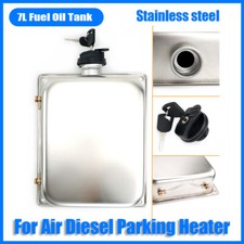 7L Air Diesel Heater Fuel Tank Oil With Lock Stainless Steel For Car Truck UK @
