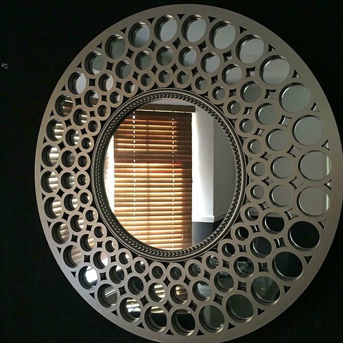 Moroccan large silver round - moroccan,