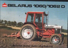Belarus 1060 and 1062 D Tractor Brochure Leaflet