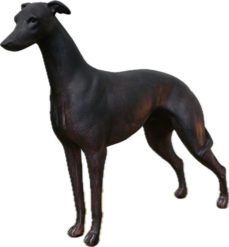 Standing greyhound ornament - standing,