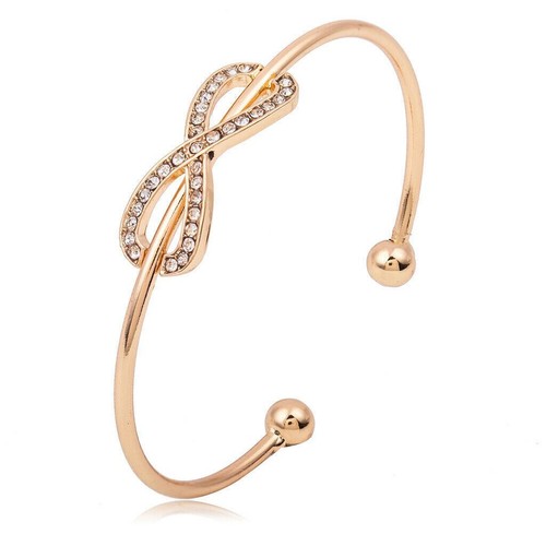 Ladies silver gold infinity - gold,