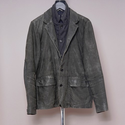 All saints leather blazer - saints,