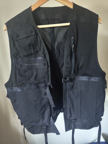 Maharishi black utility vest - utility,