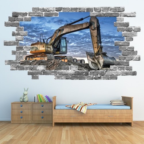Jcb construction digger grey - construction,