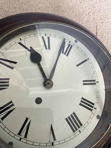 Antique wall clock with - antique,