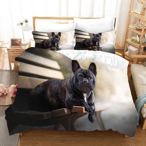 French bulldog dog duvet quilt - bulldog,