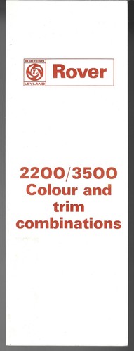 Rover 2200 3500 colour - 2200, &