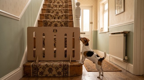 Wooden pet dog gate safety - wooden,