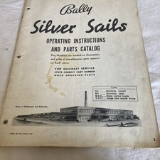 Silver Sails - Bally  Original Pinball Machine Service Manual