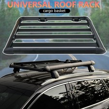 Universal Aluminum 50x37.8x3.54" Roof Rack Top Cargo Carrier Luggage Basket 🔥