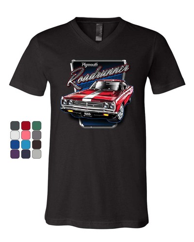 Plymouth roadrunner neck - roadrunner, v-neck