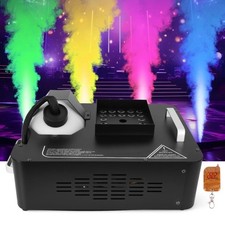 1500W DMX Vertical Smoke Fog Machine RGB 24LED Stage Light Upspray DJ Disco Haze