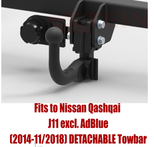 Detachable tow bar for - for, nissan