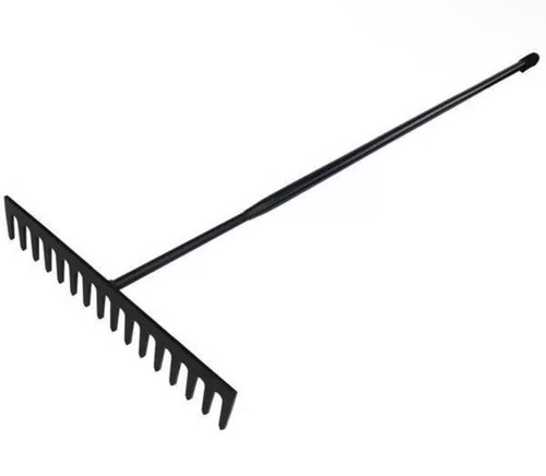 Asphalt tarmac rake - rake, steel
