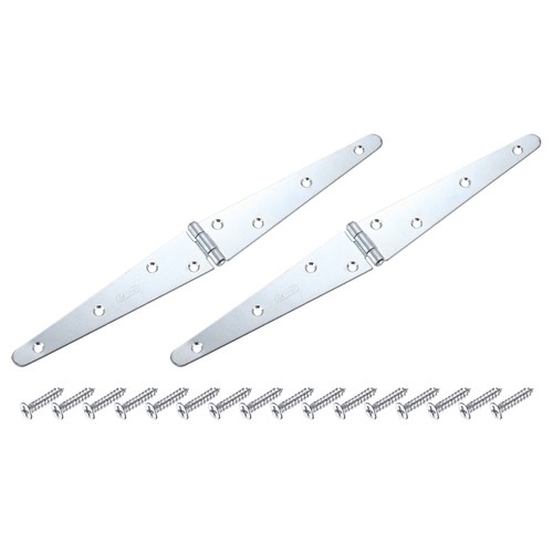 Pcs silver strap hinges - 2,