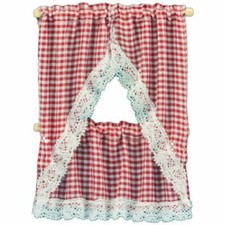 Dolls House Red Gingham