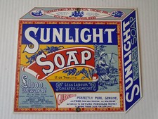 Vintage Ande Rooney Sunlight Soap Porcelain Enameled Advertisement Sign