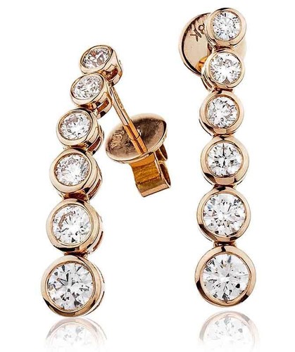 Diamond drop earrings - drop,