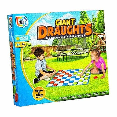 Giant draughts game set - set, for