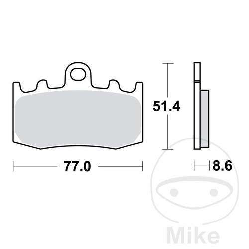 Trw sintered front brake - trw,