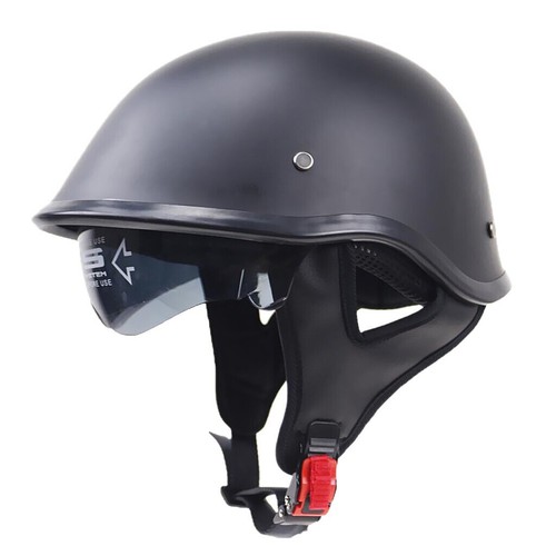 Flat black motorcycle half - flat,