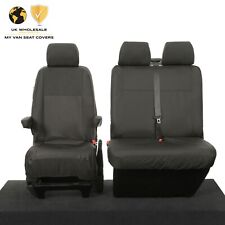 VW TRANSPORTER T6/6.1 SPORTLINE KOMBI FRONT SEAT COVERS (2024 ON) BLACK- 103