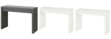 IKEA MALM Dressing Table White 120x41cm with Glass Top Cover Bedroom Makeup New
