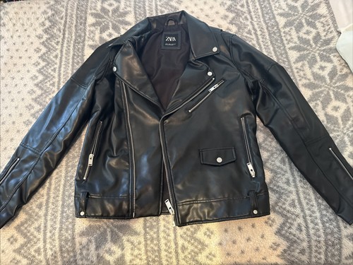 Zara men black faux - zara,