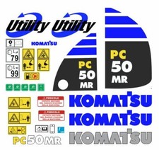 Komatsu pc 50 mr decals