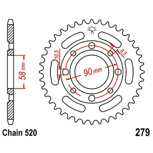 Tooth crown 520 black - crown,