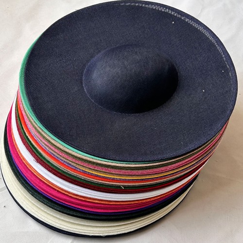40cm round sinamay hat - 40cm,