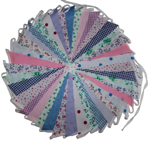 Handmade fabric bunting - handmade,