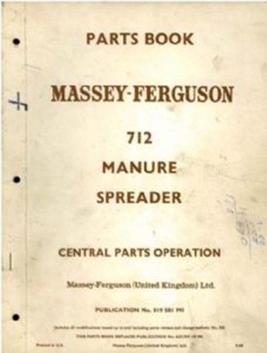 Massey ferguson 712 - 712, manure