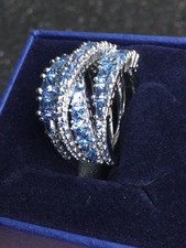 Genuine Signed Swarovski Blue
